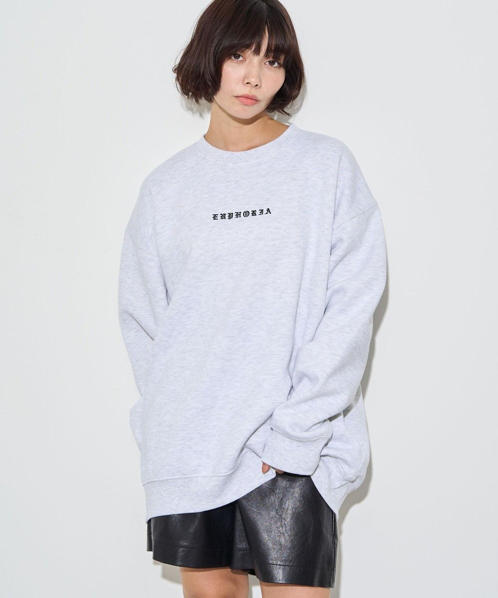 WEGO 【ユニセックス着用ITEM】アーチバックロゴグラフィックプルオーバー 