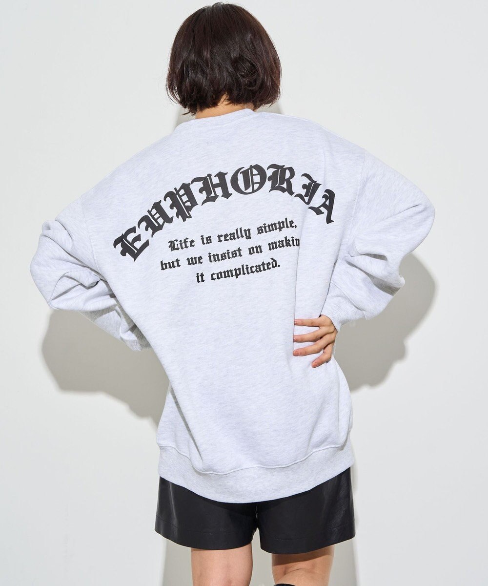 WEGO 【ユニセックス着用ITEM】アーチバックロゴグラフィックプルオーバー 