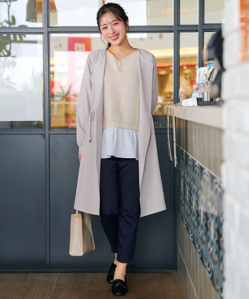 Tiaclasse タックヨーク着流しパフスリ－ブコート 