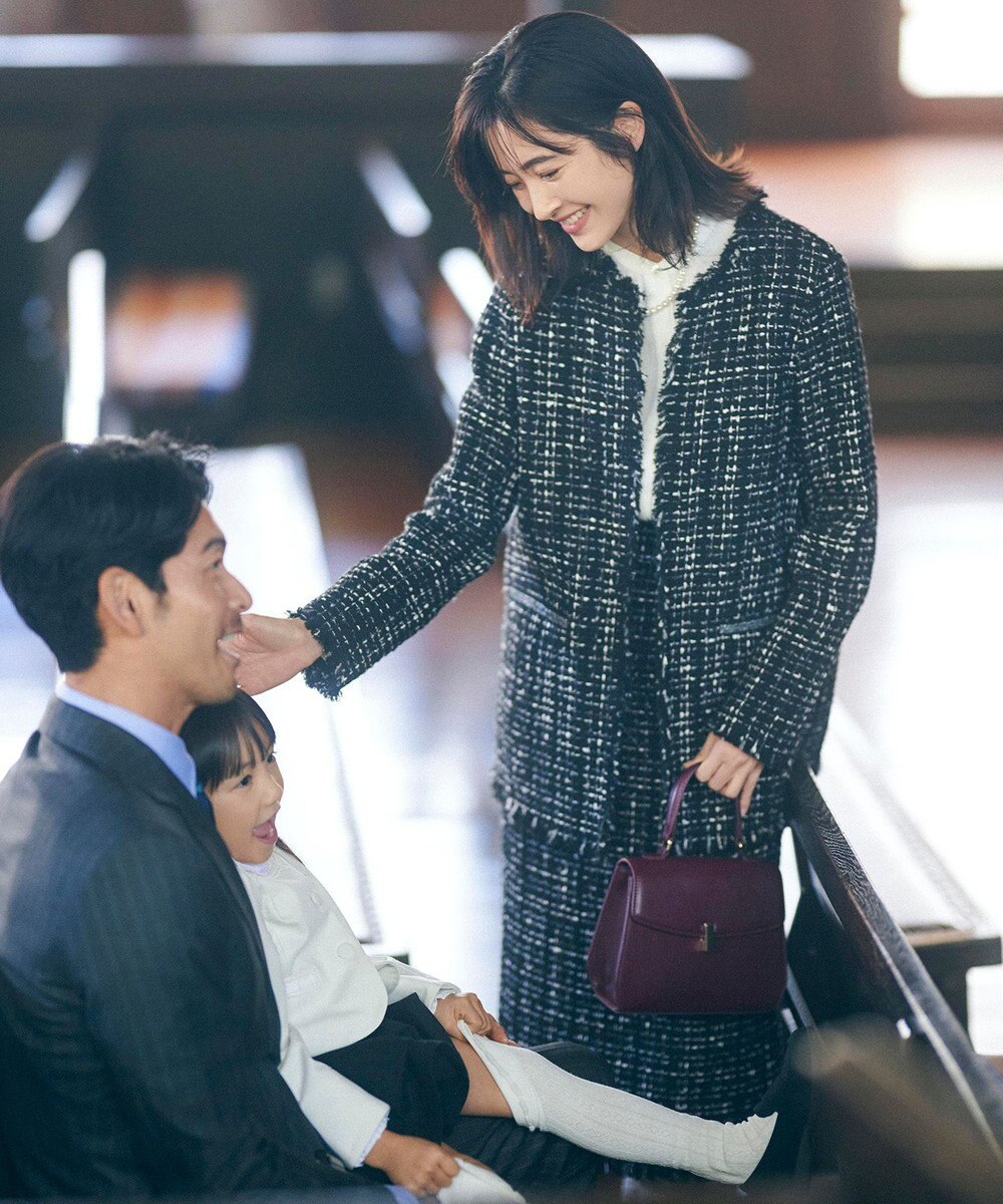 ICB 【セットアップ着用可能】ロービングツイード ナロースカート 