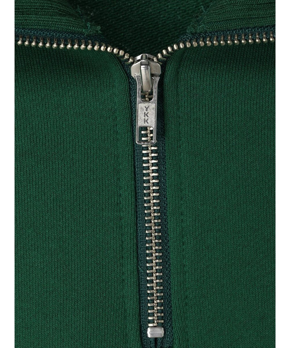 earth music&ecology ハーフＺＩＰサークルロゴ刺繍裏毛プルオーバー 