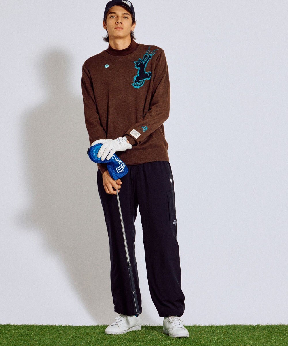 PW CIRCULUS 【MEN】Spark cat クルーネックニット ゴルフ 