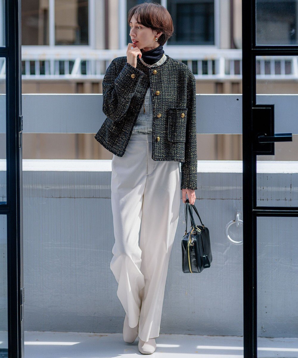 23区 S 【Oggi1月号/CLASSY.11月号掲載】スムージーコットン タートルネック ニット 