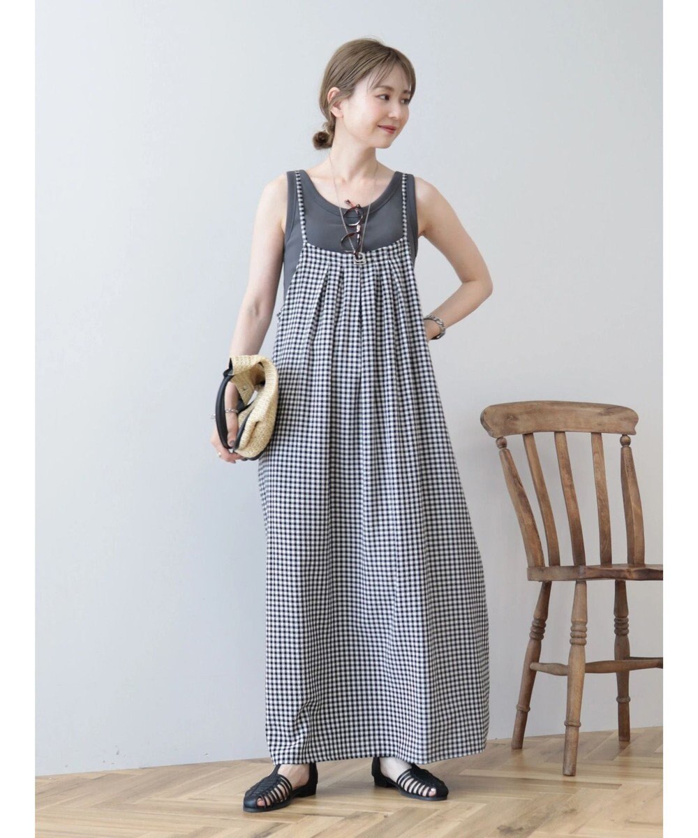 AMERICAN HOLIC ギンガムサッカーキャミワンピース 