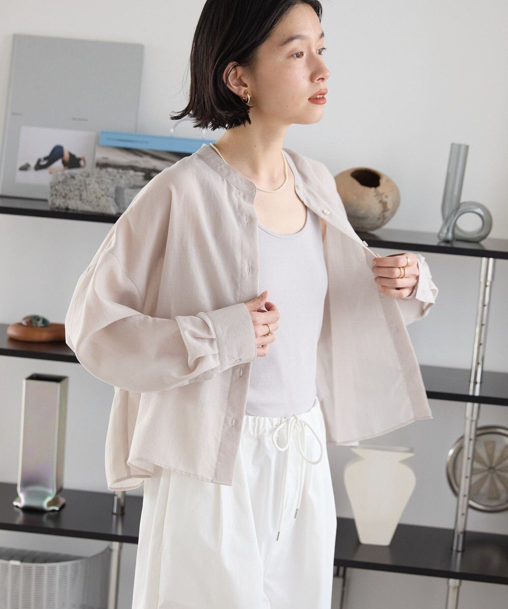 AMERICAN HOLIC シアーショート丈ブラウス 