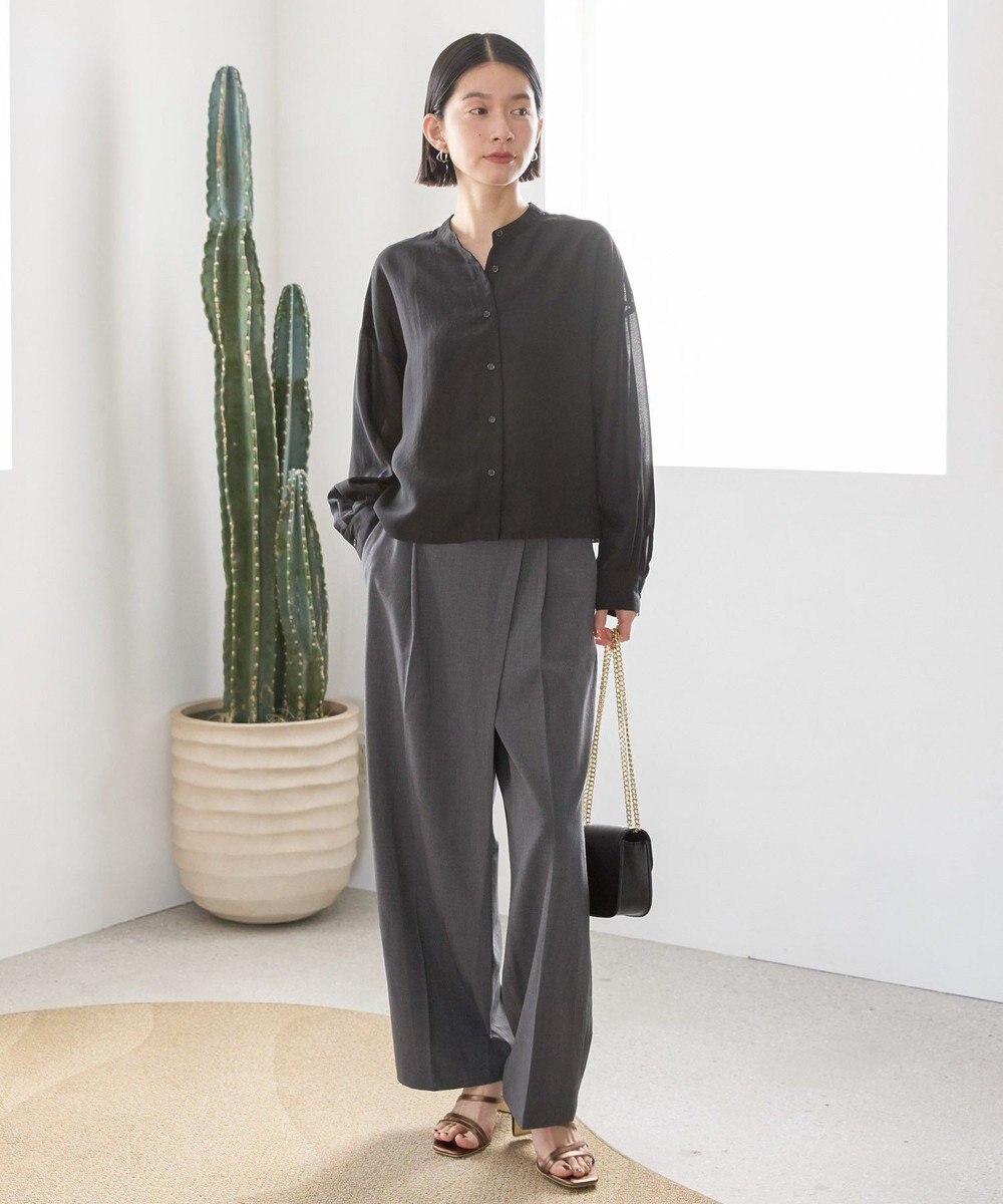 AMERICAN HOLIC シアーショート丈ブラウス 