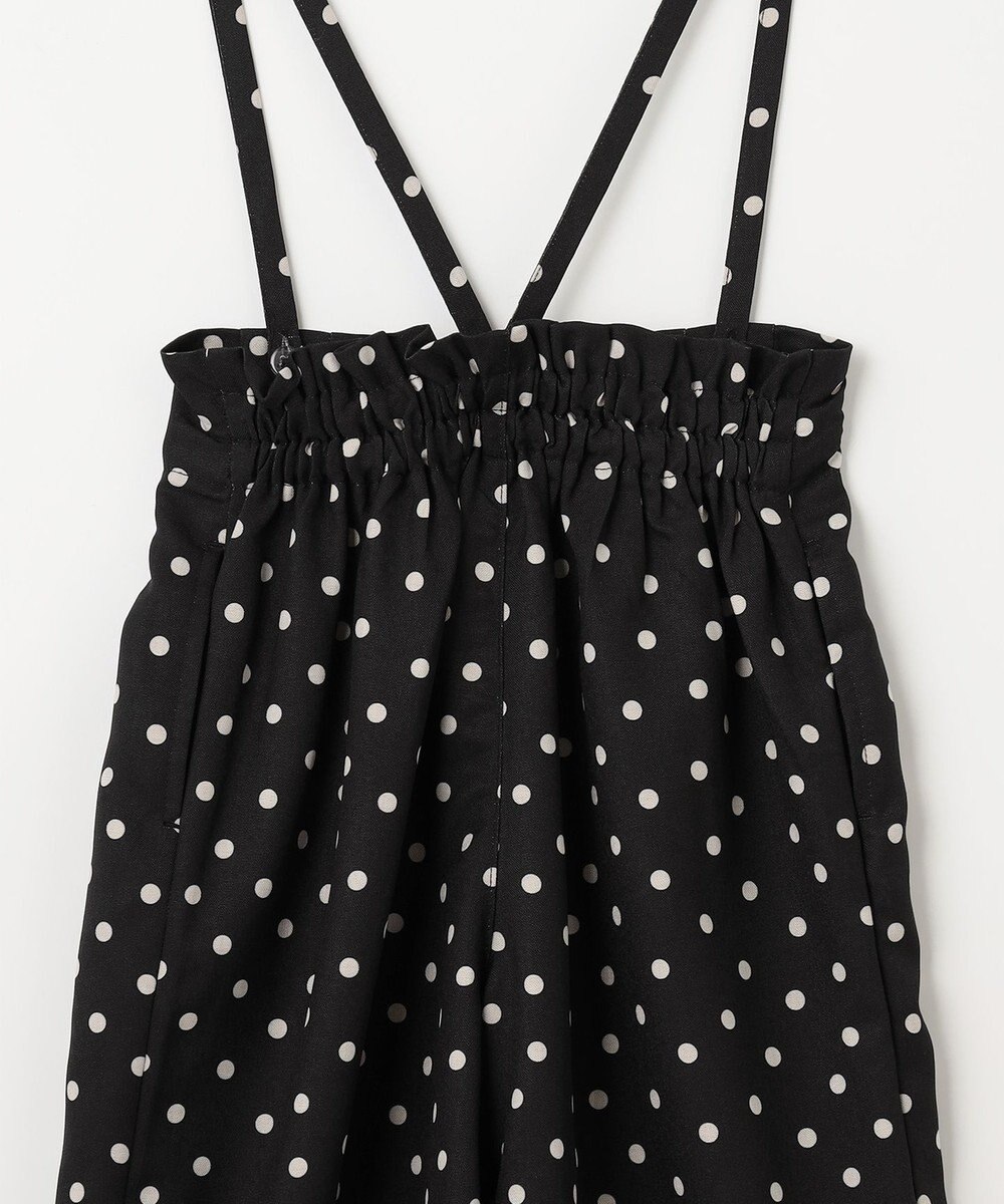 ANY KIDS 麻ライク ドット柄 ガウチョ 