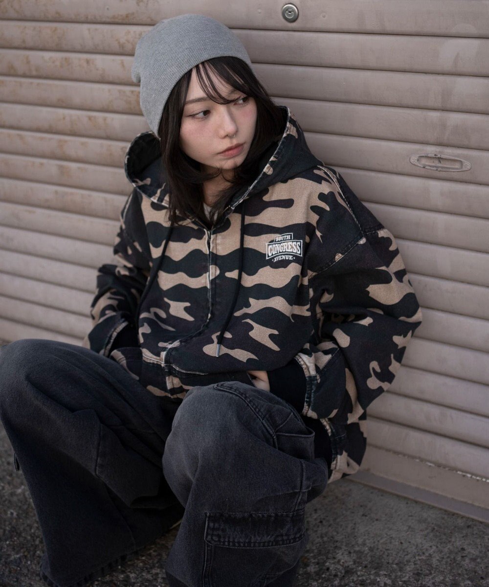 WEGO 【ユニセックス着用ITEM】ワーカーズフードブルゾン 