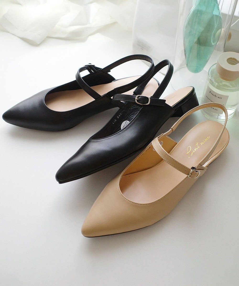 Pointer 日本製 本革ベルト付きミュール 