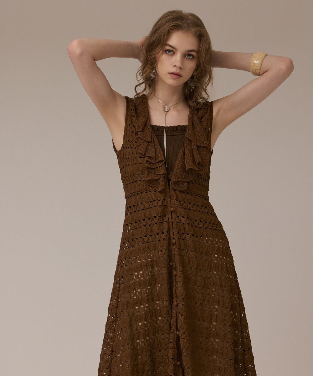 GRACE CONTINENTAL レースロングカーディガン 