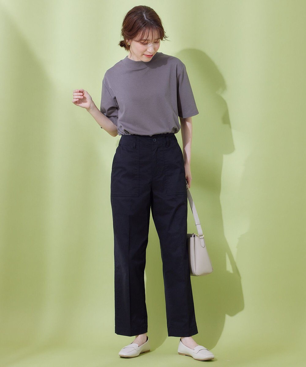 ANY 【ウエストゴム/ストレッチ】スタイリッシュベイカーパンツ 