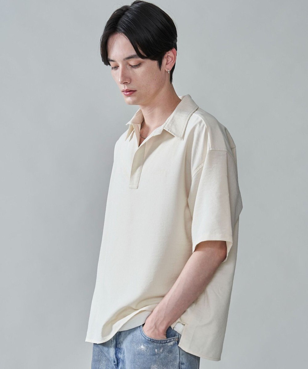 WEGO リネンライクスキッパーシャツ（SS） 