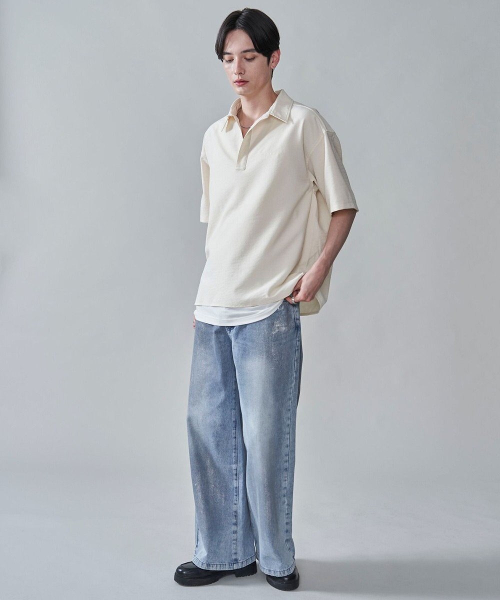 WEGO リネンライクスキッパーシャツ（SS） 