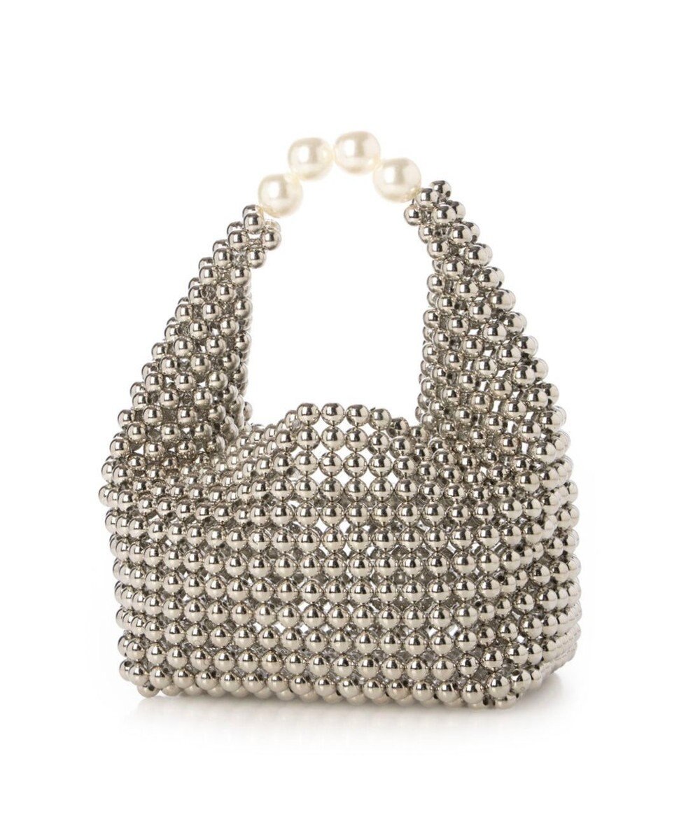 UNBILLION カシュカシュ cachecache / シルバービーズ手提げバッグ 