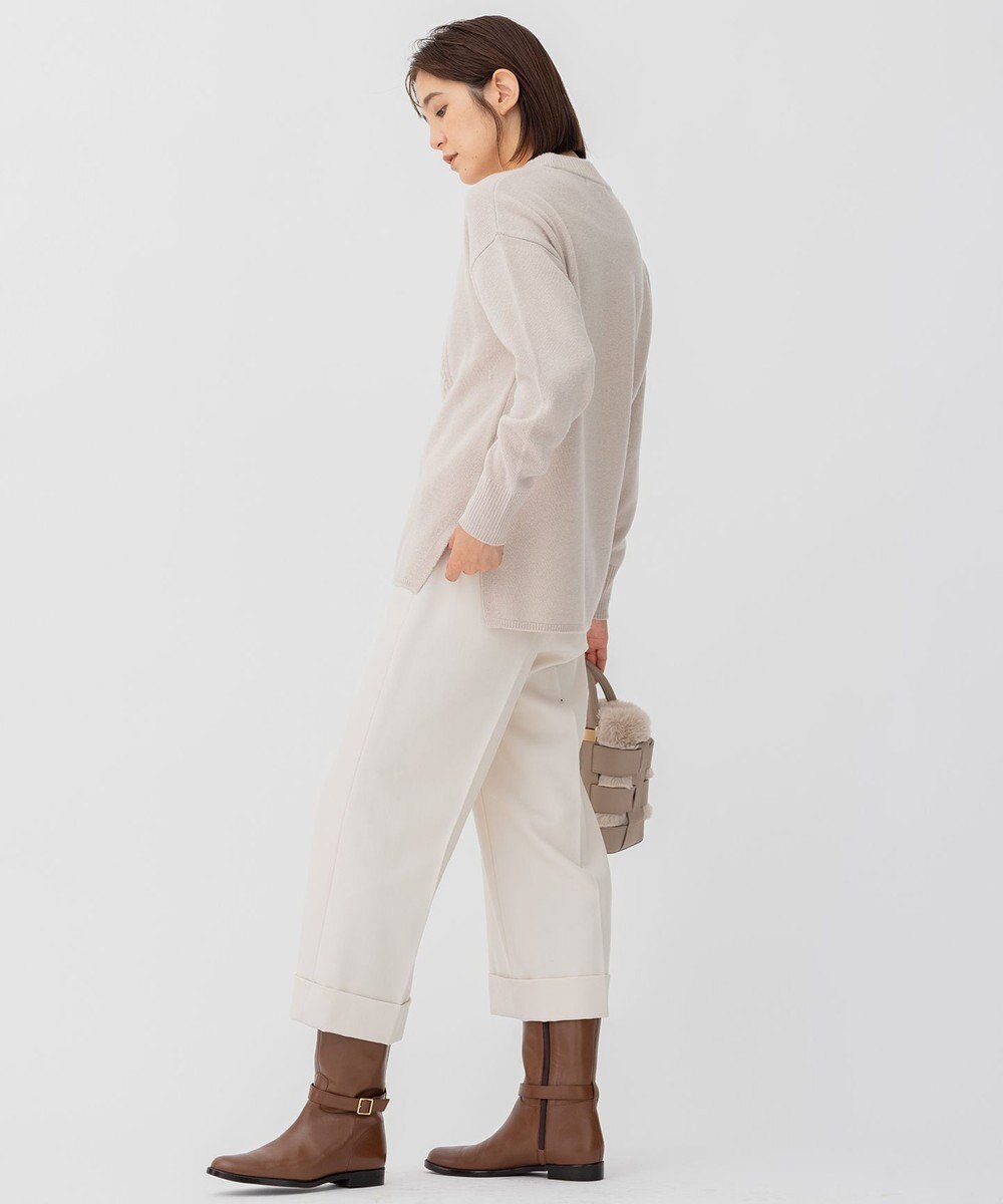 23区 【洗える】ウールカシミヤブレンド チュニック ニット 