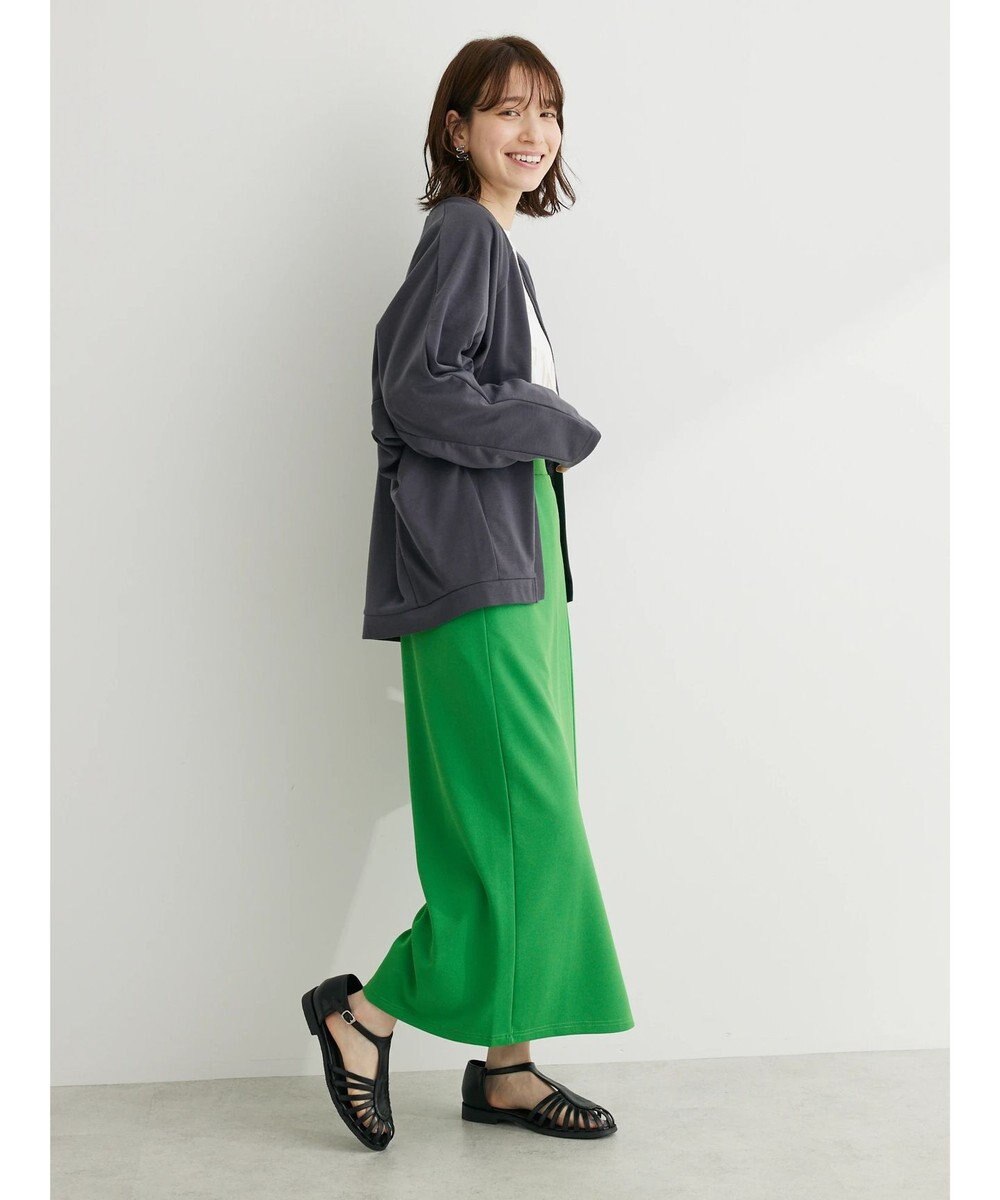 Green Parks カットジョーゼットＩラインスカート 