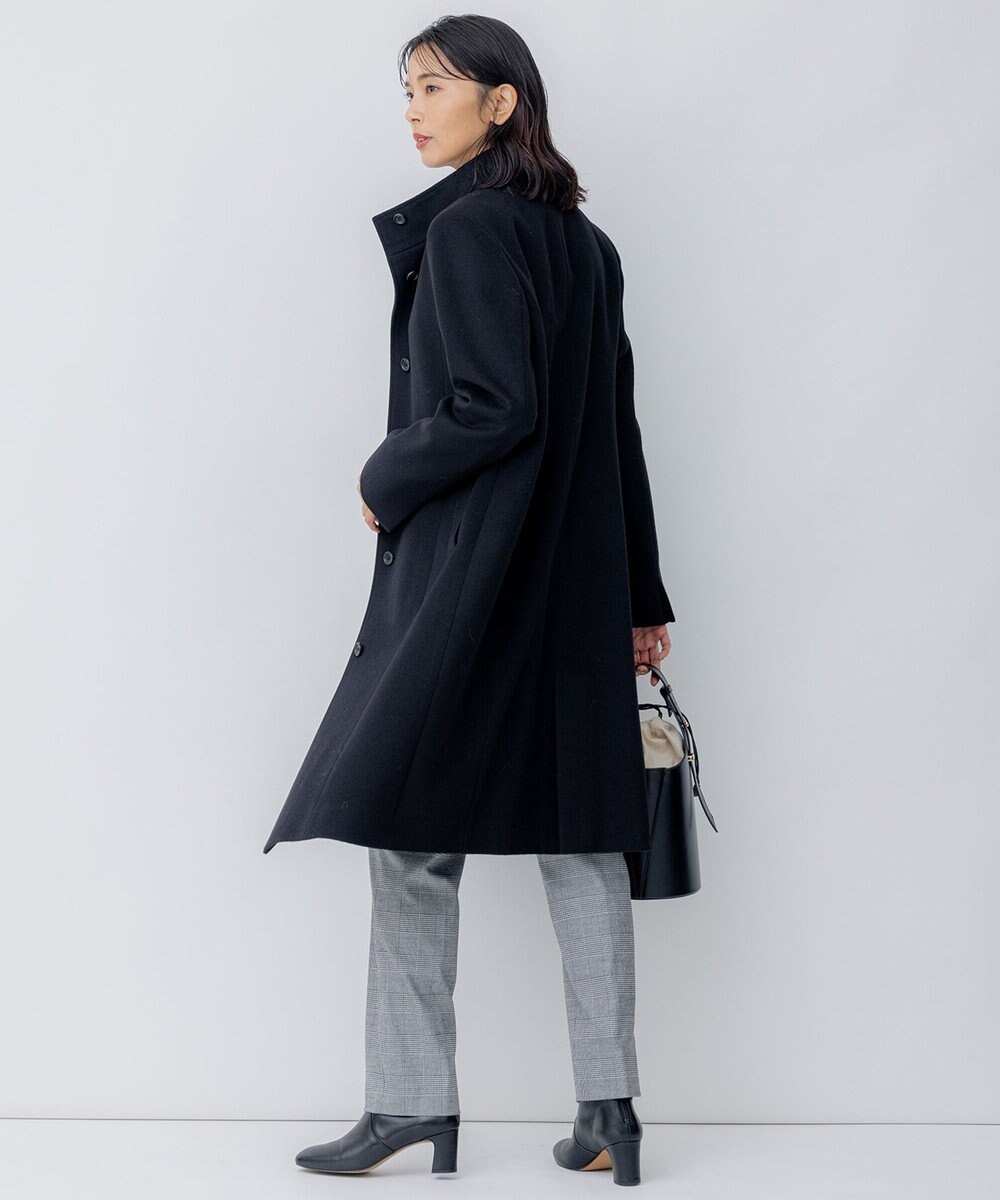 23区 S ウールカシミヤビーバー スタンドカラー コート 
