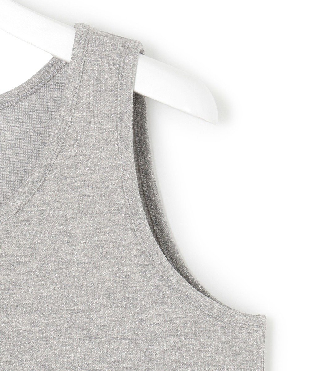 23区 【洗える】シャイニーリブ タンクトップ 