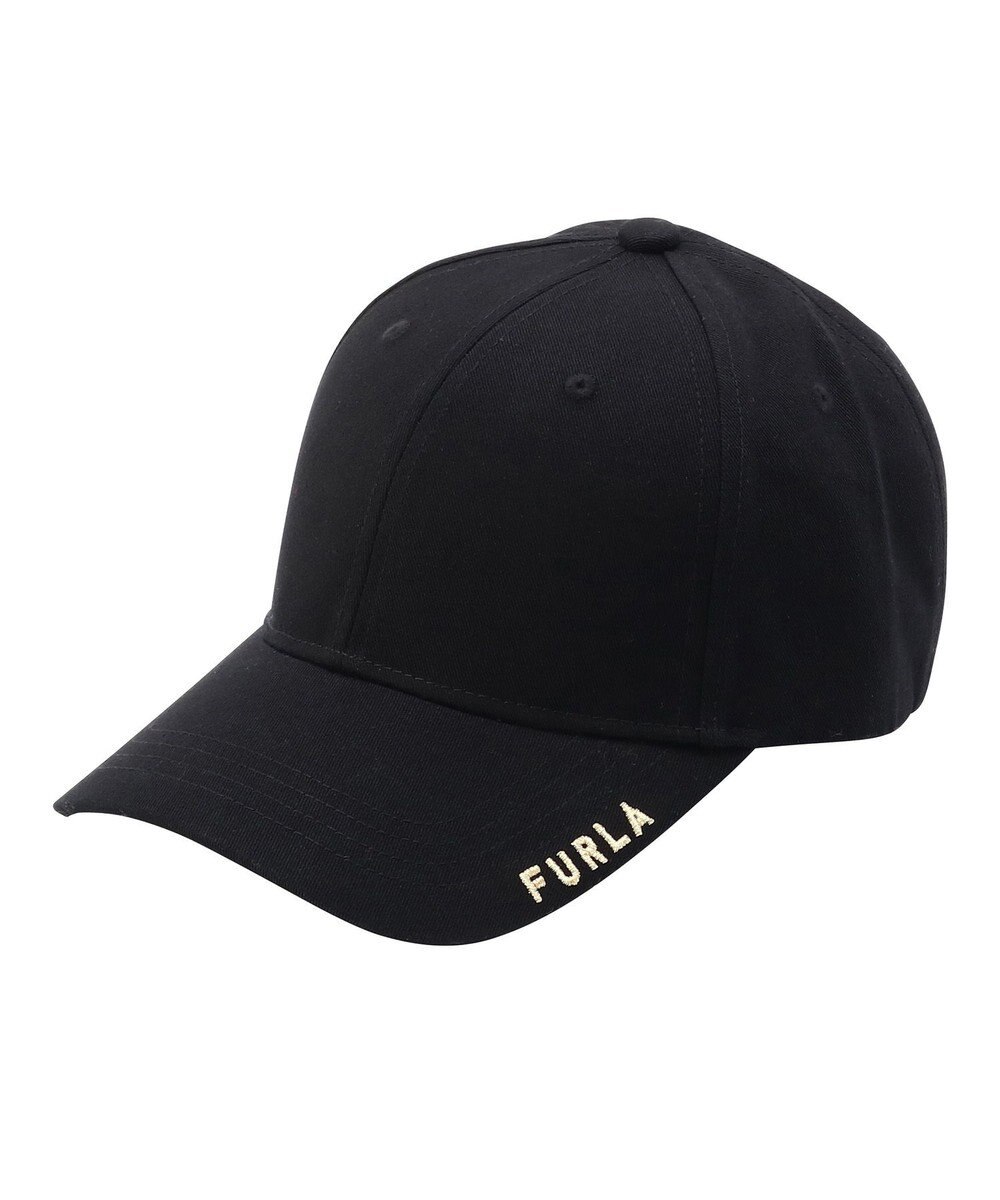 MOONBAT FURLA(フルラ) ロゴ刺繍キャップ UV対策/手洗い可能/抗菌防臭加工 