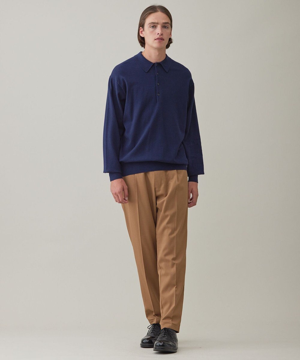 UNFILO MENS ライトウォーム ニットポロ 