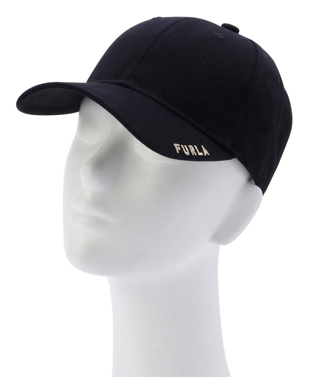MOONBAT FURLA(フルラ) ロゴ刺繍キャップ UV対策/手洗い可能/抗菌防臭加工 