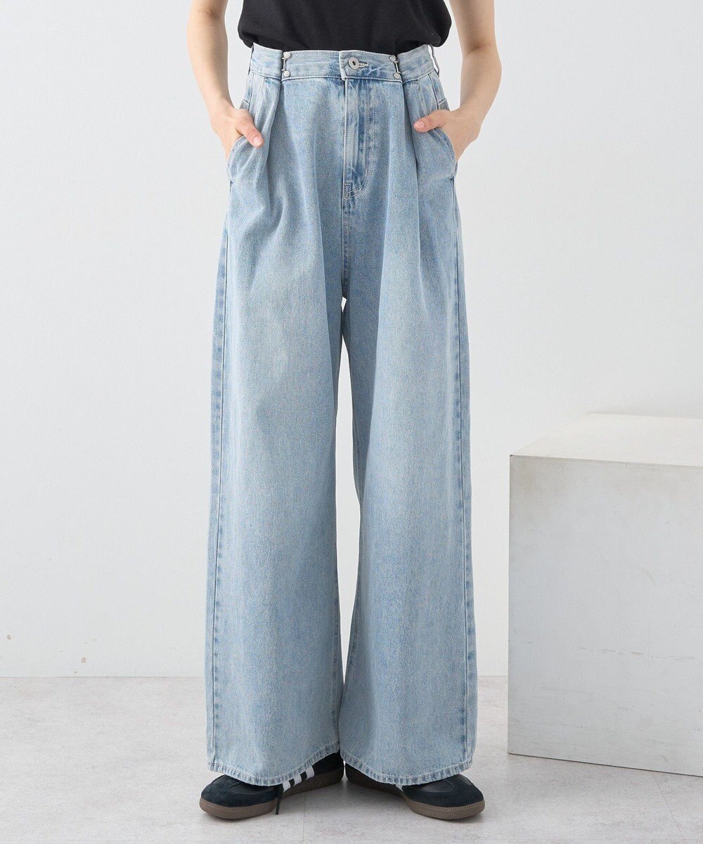 earth music&ecology タックホックデニムパンツ 