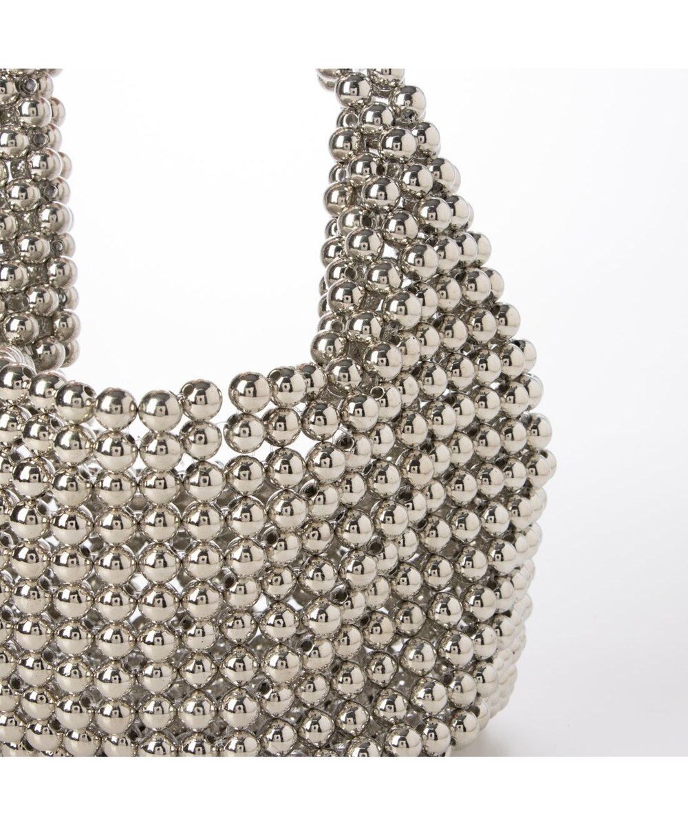 UNBILLION カシュカシュ cachecache / シルバービーズ手提げバッグ 