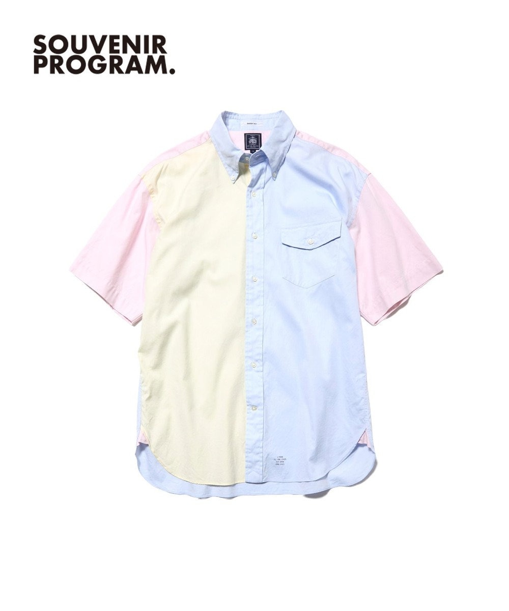 J.PRESS MEN 【J.PRESS ORIGINALS】【UNISEX】Crazy Oxford Half Sleeve Shirt / B.D. / Baggy-Fit 