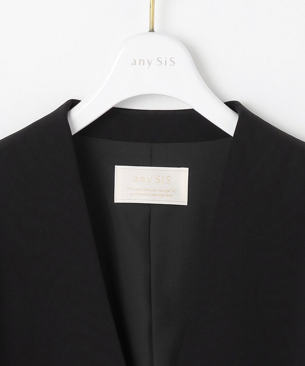 ANY SIS S 【洗える】セレモニーダブルクロス カラーレス ジャケット 