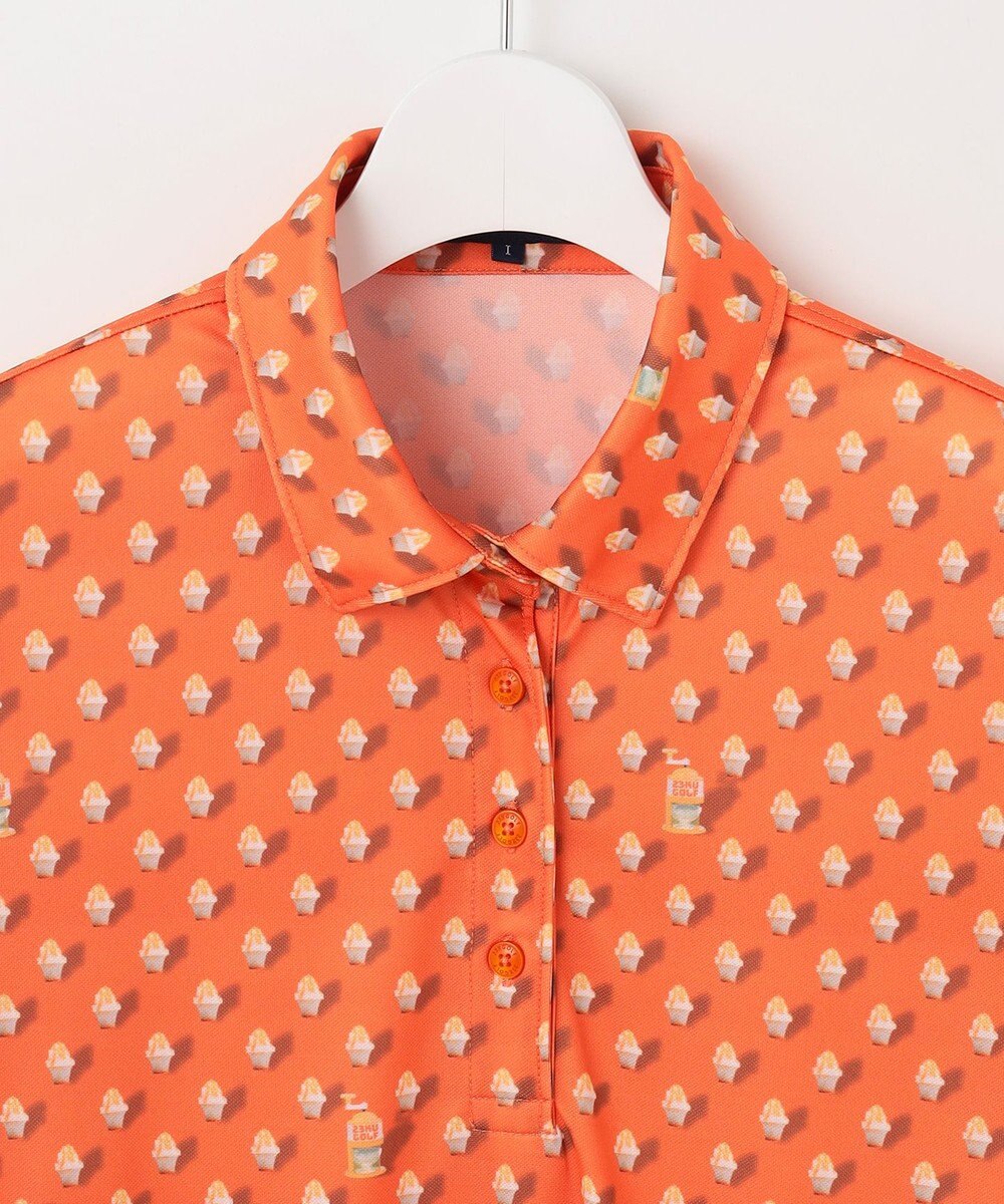 23区GOLF 【WOMEN】【接触冷感・UVケア・吸水速乾】アイス柄 ポロシャツ 