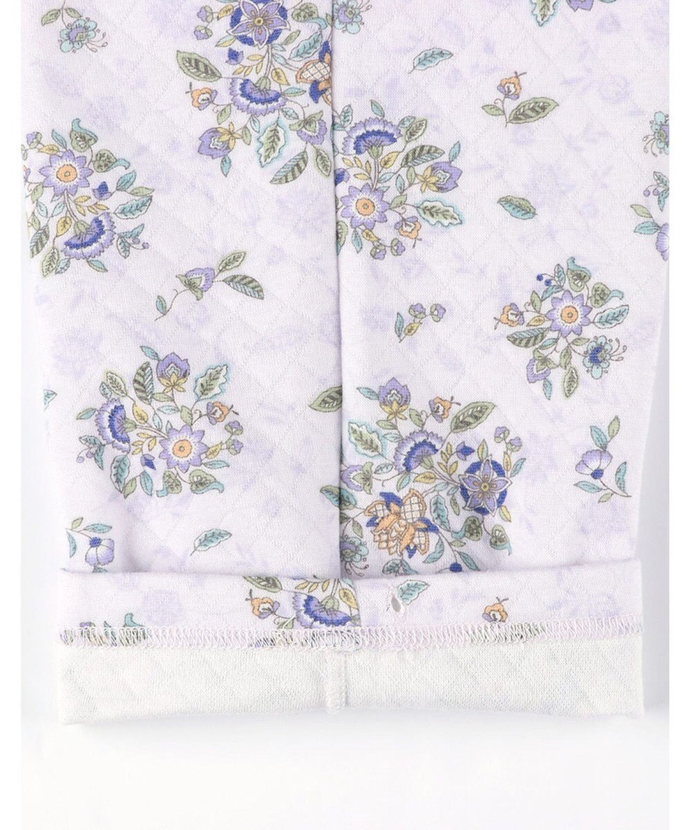 WACOAL ワコール_リラックス＆スリープ パジャマ 長袖 長ズボン 綿100％(表側・肌側) キルトニット素材 ハドンホール 上下セット 前開き ミントン NDW416 /ワコール 