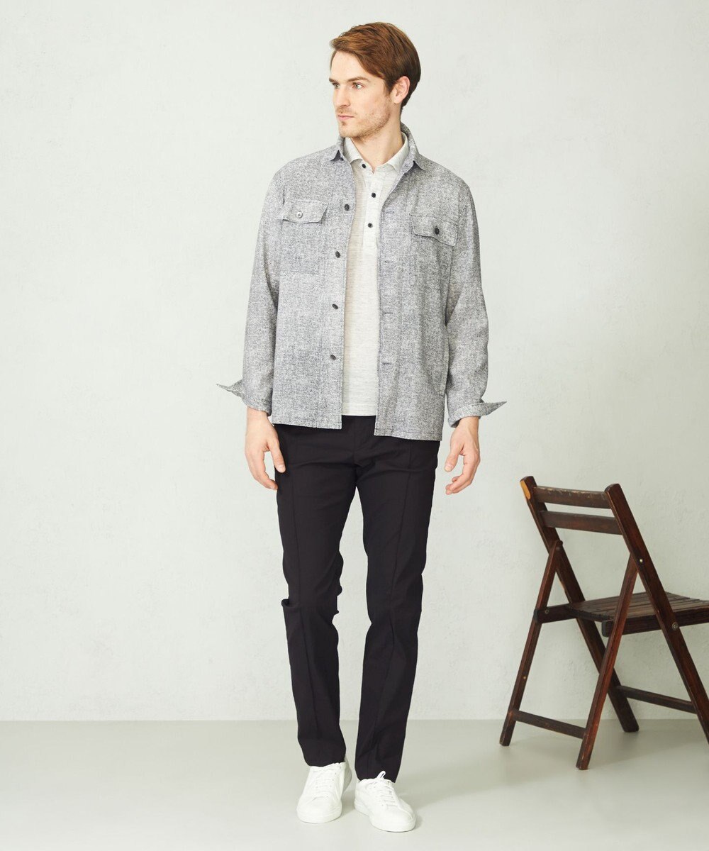 JOSEPH ABBOUD 【吸水速乾/軽量】リネンTOPピケ ポロシャツ 