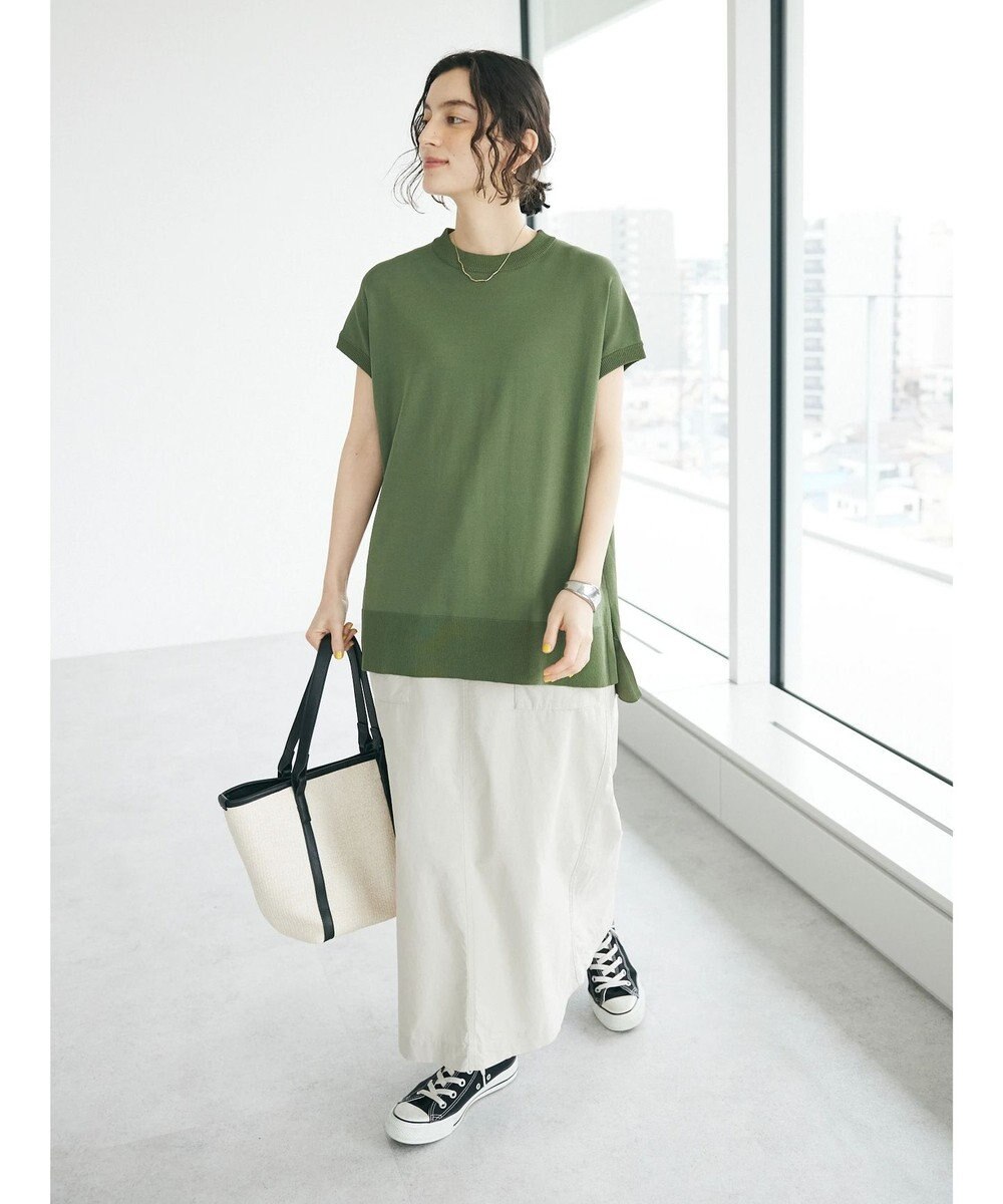 CRAFT STANDARD BOUTIQUE ＵＶカット接触冷感半袖ニットチュニック 