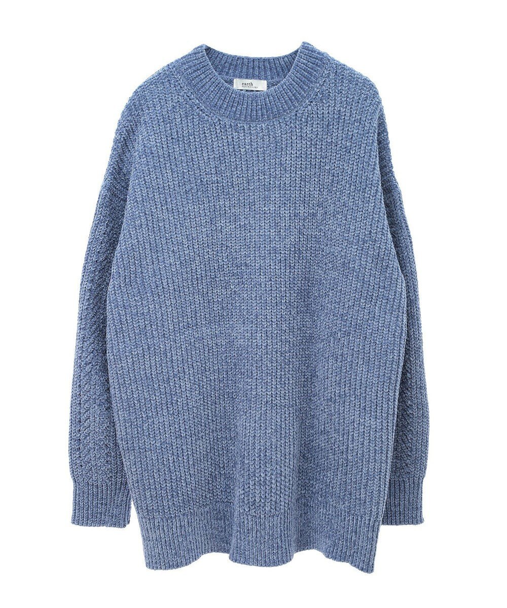 earth music&ecology シャイニーベロアチュニック 