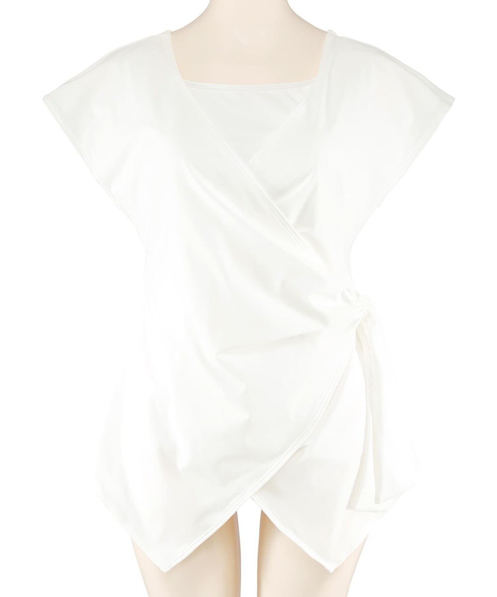 San-ai Resort（三愛水着楽園） 【大日方久美子×Reir】【UPF50+】【水陸両用】　レイヤードトップスセット　　M・L　【Reir（レイール）】 