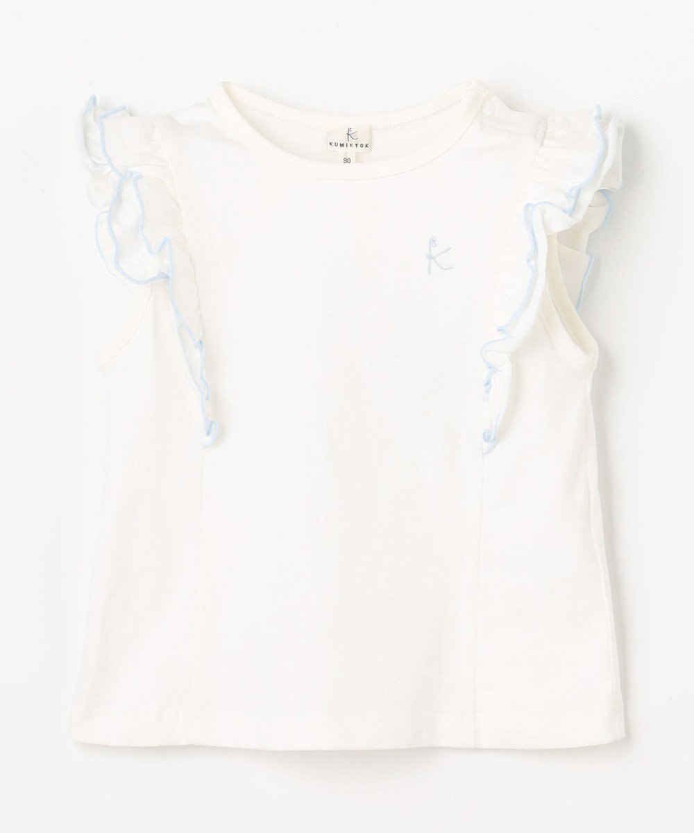 組曲 KIDS 【80-100㎝】 フルールフリルTシャツ 