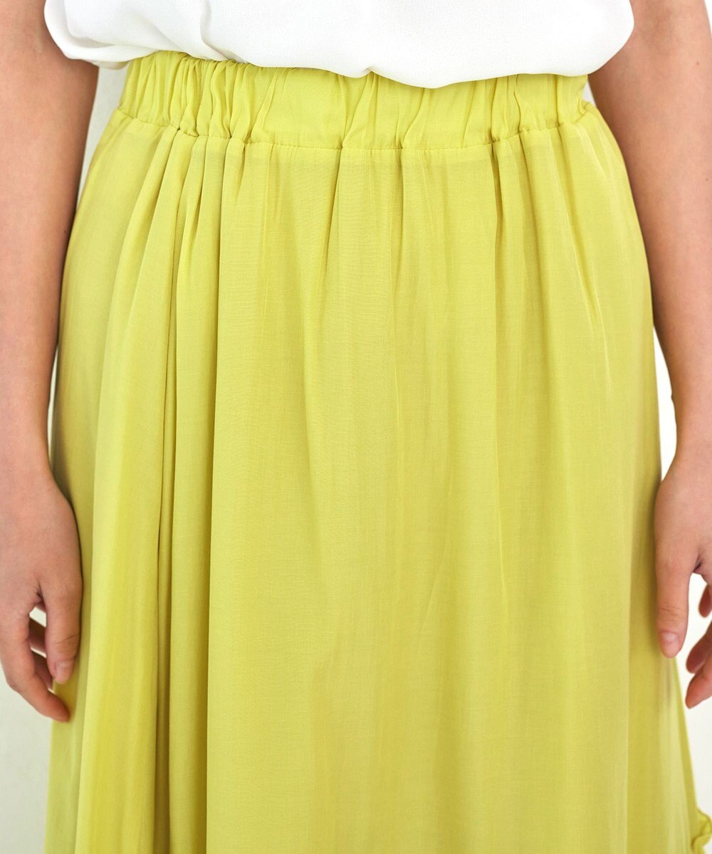 Tiaclasse 【洗える】ギャザーフリルティアードスカート 