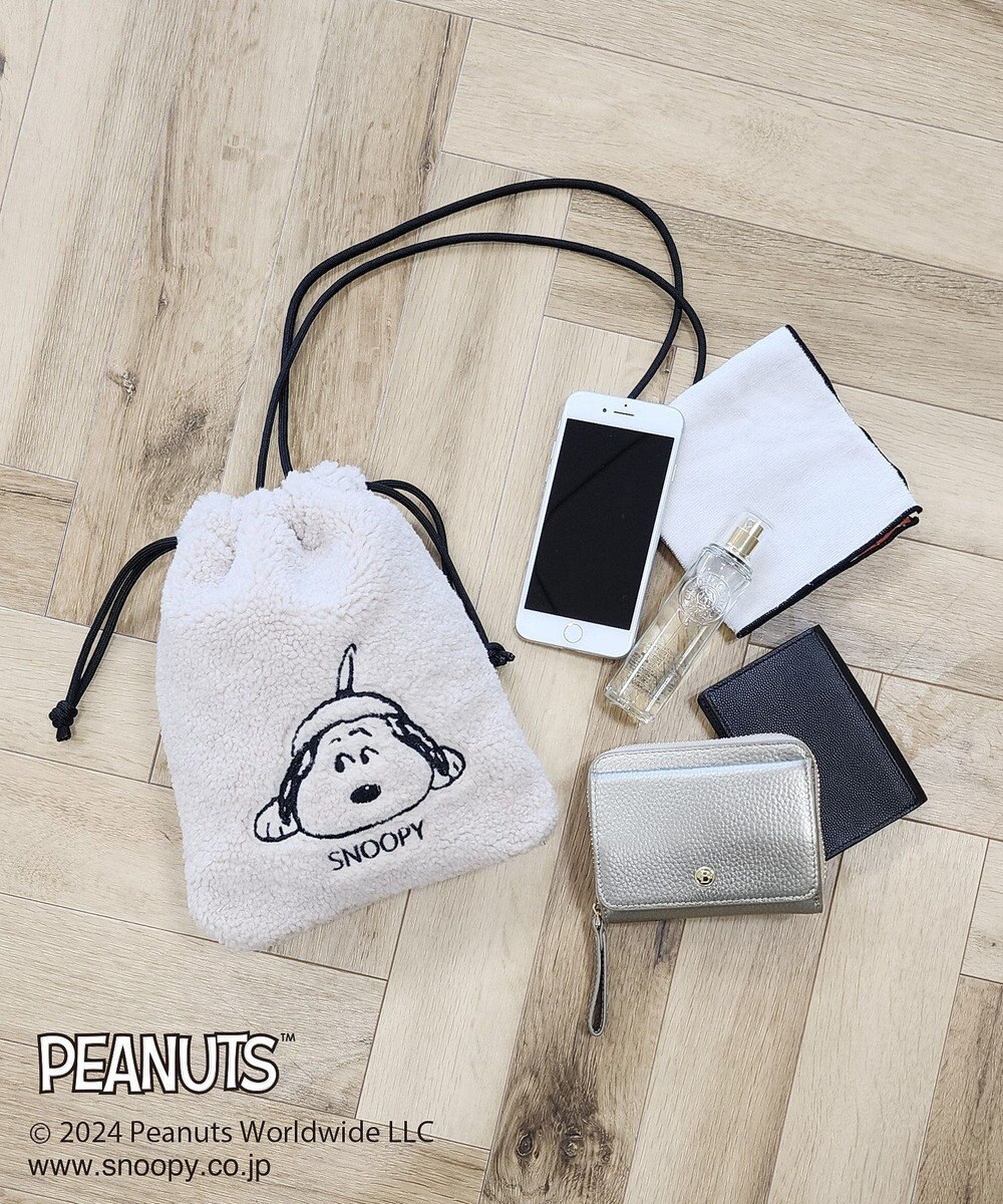 CRAFT STANDARD BOUTIQUE 【PEANUTS】ボア巾着ショルダーバッグ 