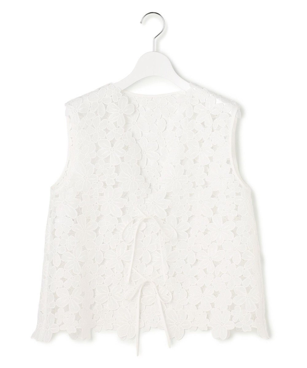 23区 【GOLD LABEL/見上愛さん着用】エンブロイダリーレース ジレ 