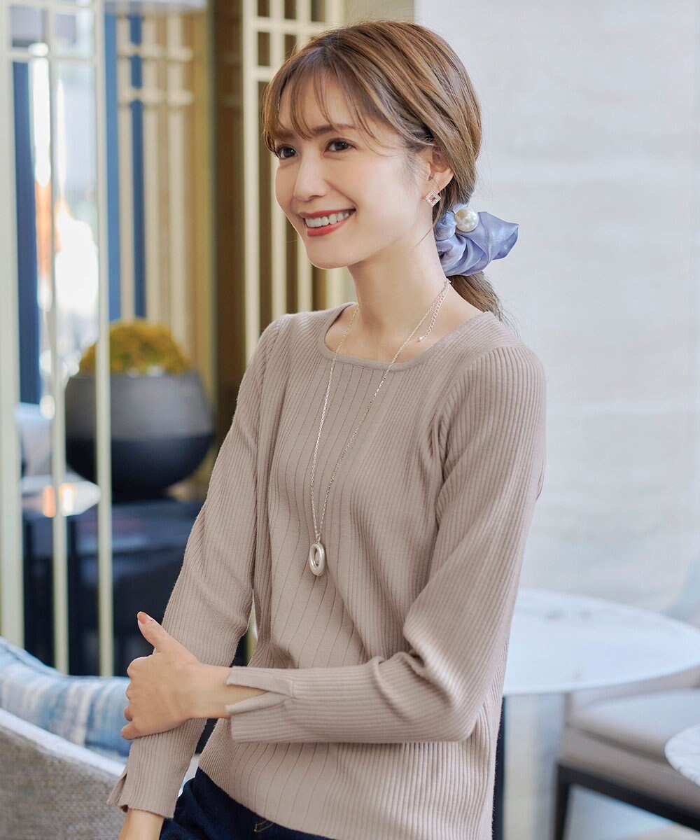 Tiaclasse 【安田美沙子さん着用・2way】オーバルパールロングネックレス 