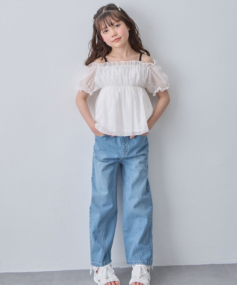 ANY KIDS 【一部店舗/WEB先行販売アイテム】2WAY シアードビーブラウス 