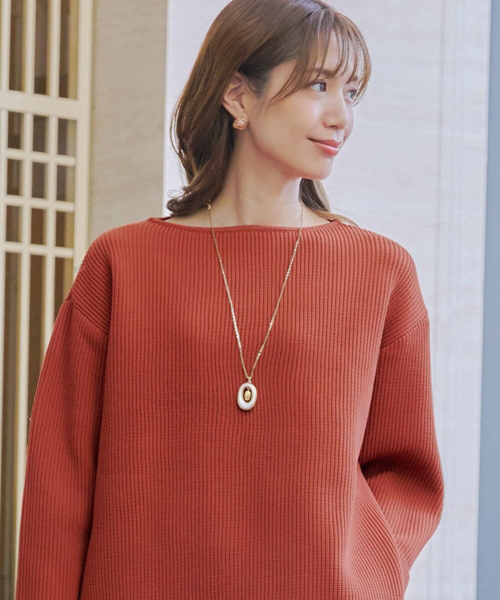 Tiaclasse 【安田美沙子さん着用・2way】オーバルパールロングネックレス 