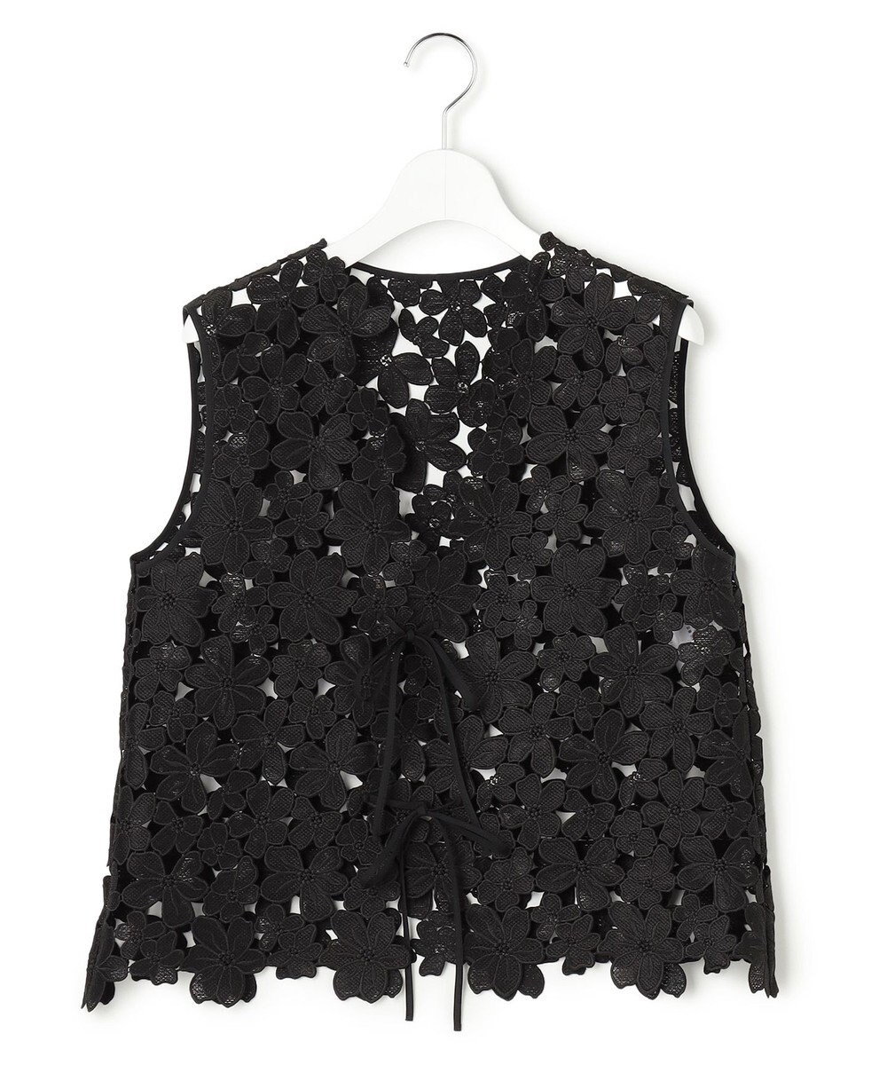 23区 【GOLD LABEL/見上愛さん着用】エンブロイダリーレース ジレ 