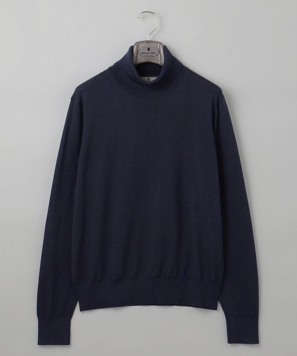 GOTAIRIKU 新色追加【洗える/チクチクしにくい/ピリングしにくい】イタリア糸 ハイゲージ タートルネックニット_WOOL100％ 