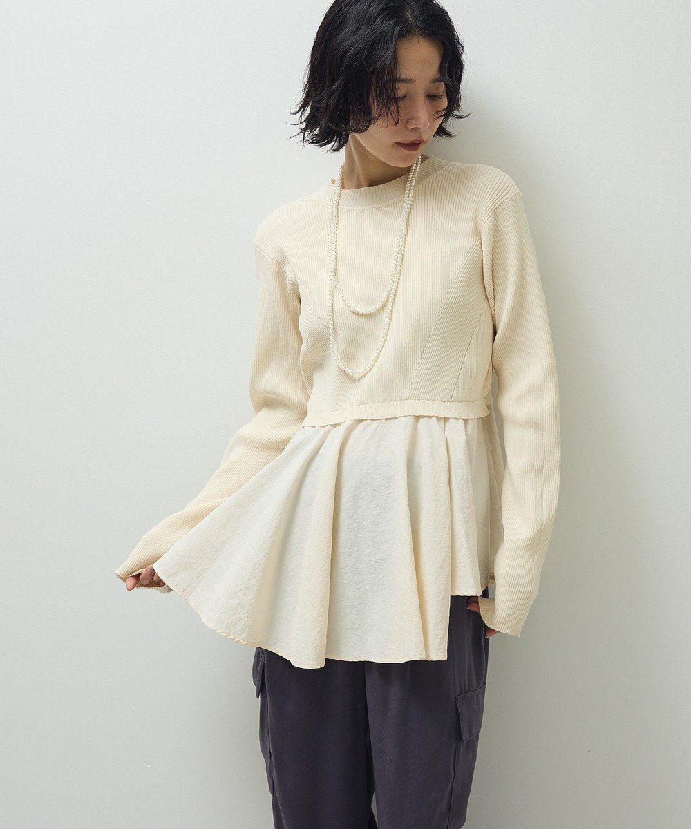 Green Parks ・ＥＬＥＮＣＡＲＥ　ＤＵＥ　ハイブリットハイネックニット 