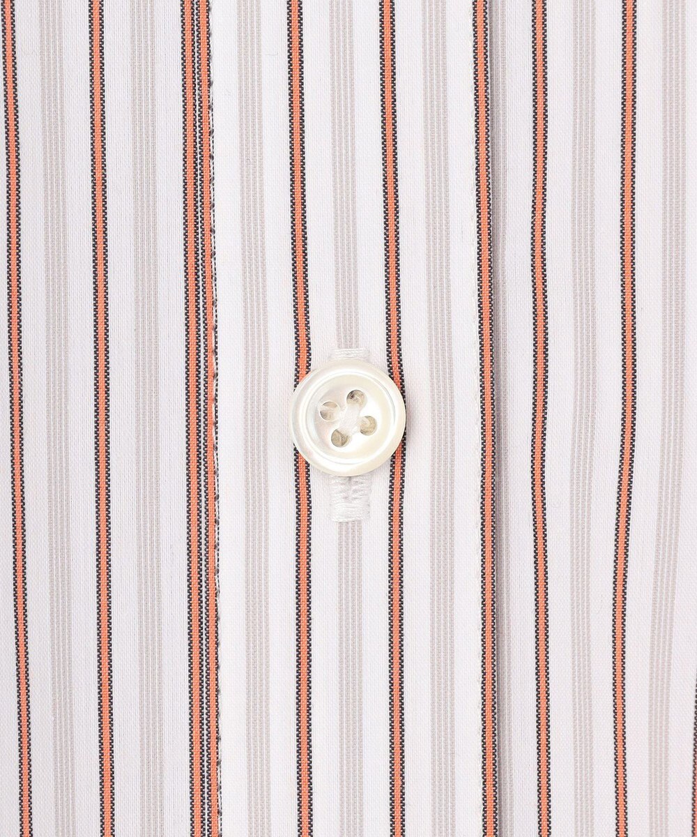 J.PRESS LADIES BEZコットンナイロン ストライプ シャツ ブラウス 