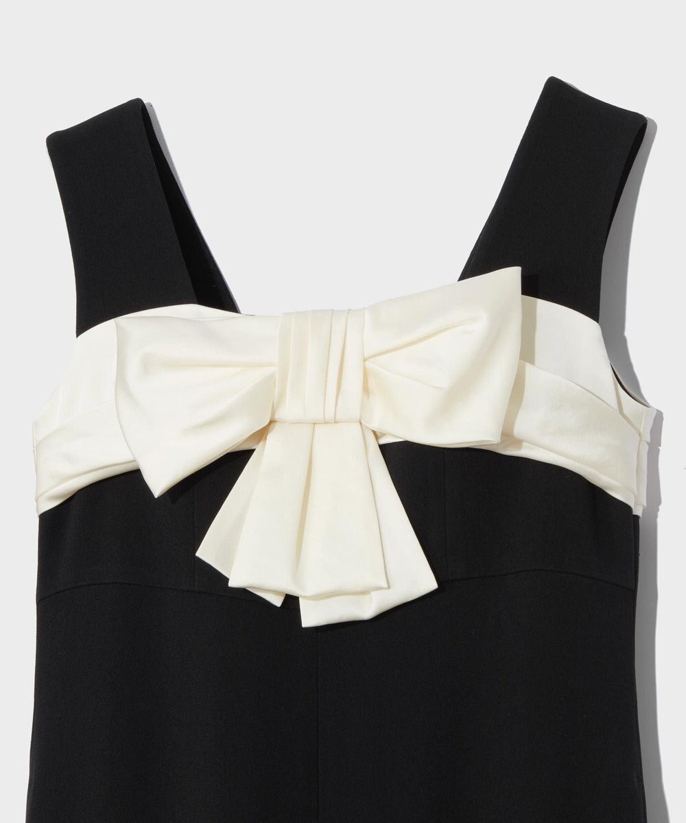 GRACE CONTINENTAL サテンリボンロングドレス 