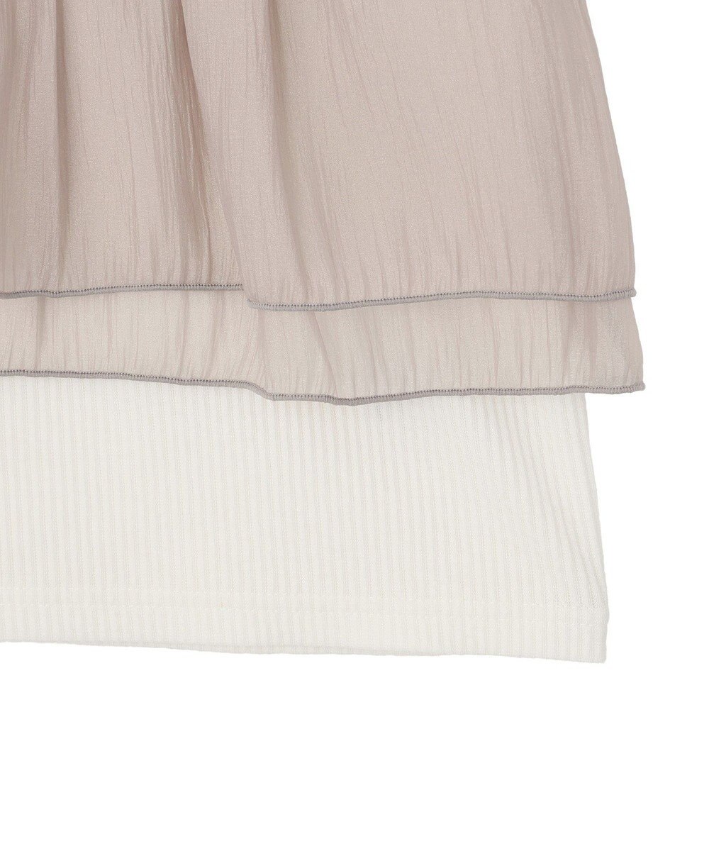 Green Parks オーガンジービスチェドッキング半袖プルオーハ 