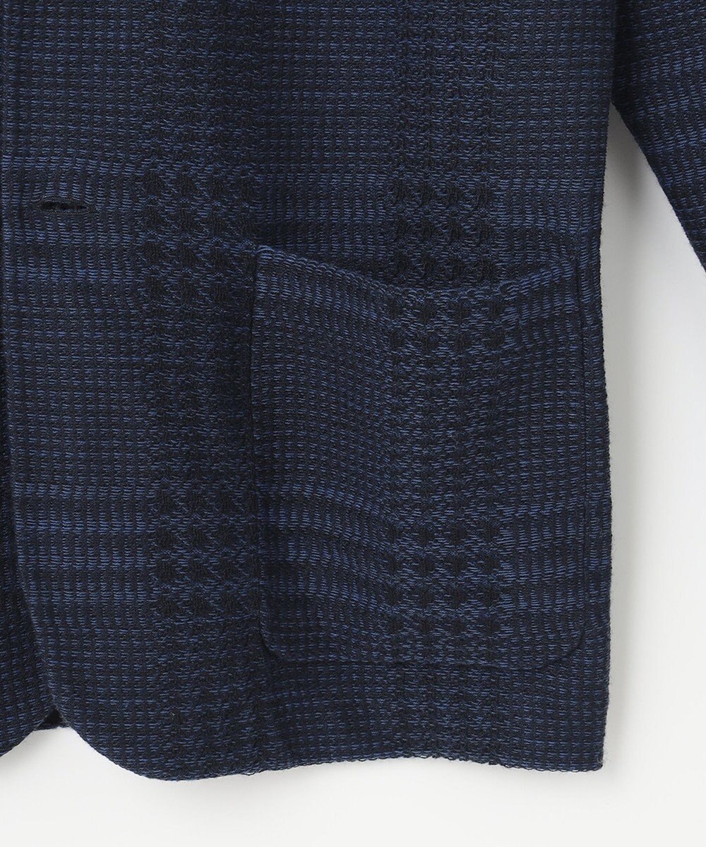 JOSEPH ABBOUD 【驚きの軽量ウール】KARLKARL チェック柄 ニットジャケット 