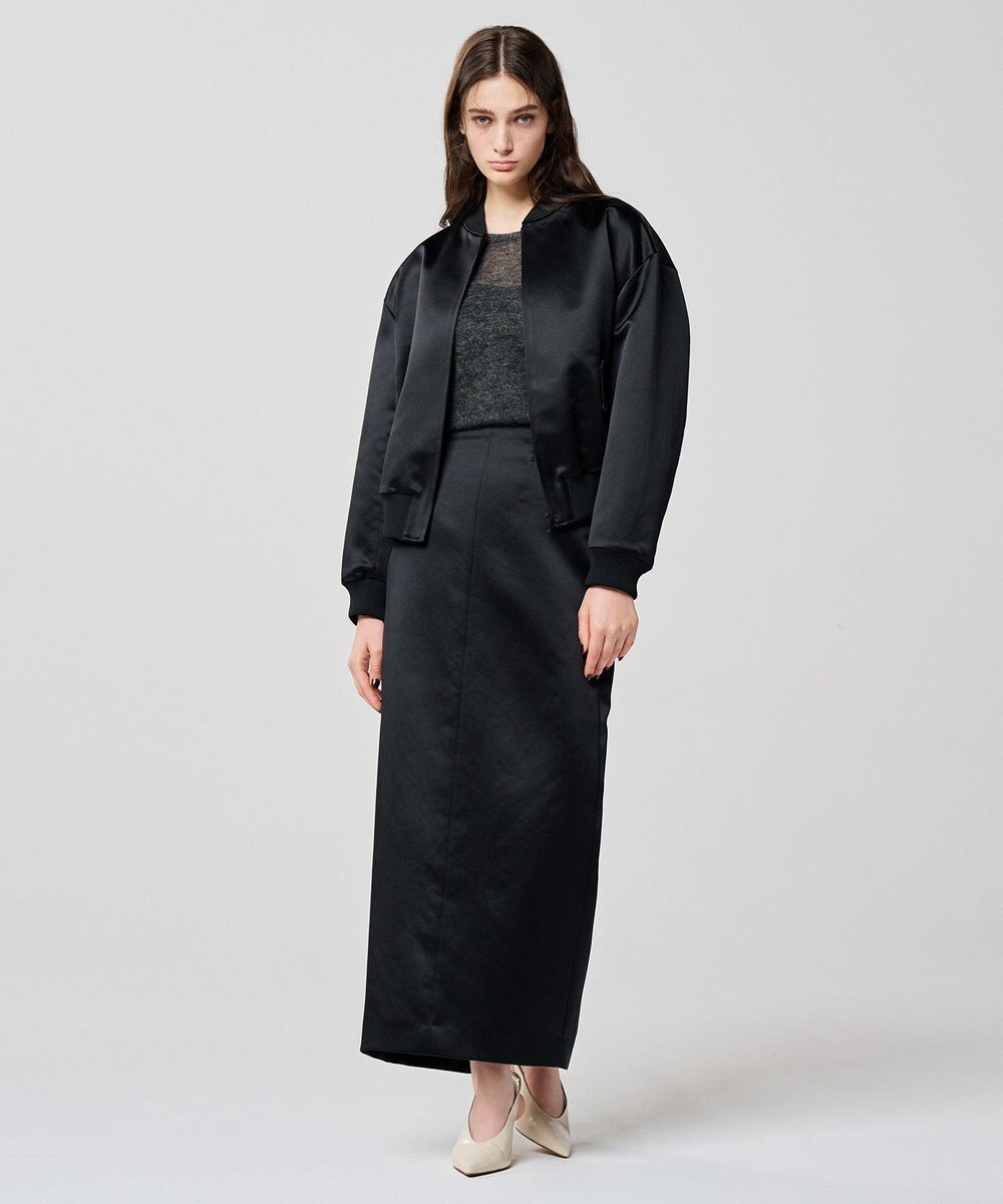 uncrave ラスターサテン ブルゾン（uncrave WHITE） 